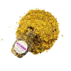 🦋B2G1🦋NEVA NUDE Cosmetic Glitter Glitz Grenade Keychain In Aloe Gel | 24 KARAT |